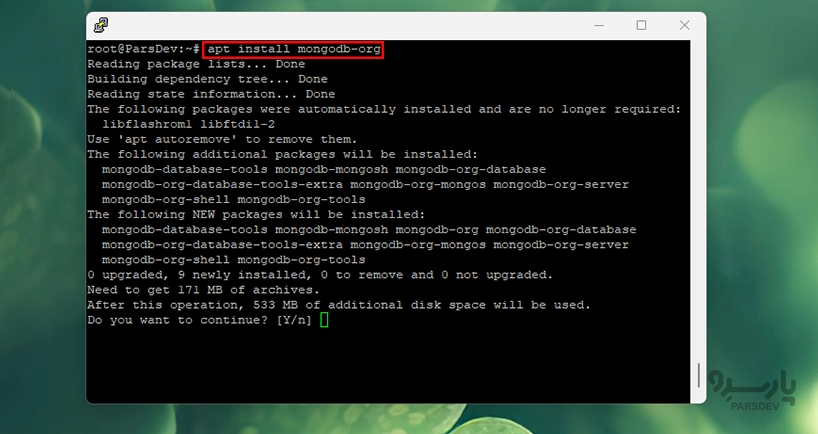 install mongod-org