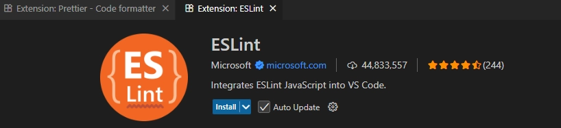 افزونه ESLint