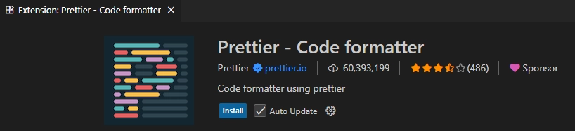 افزونه Prettier – Code Formatter