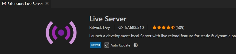 افزونه Live Server