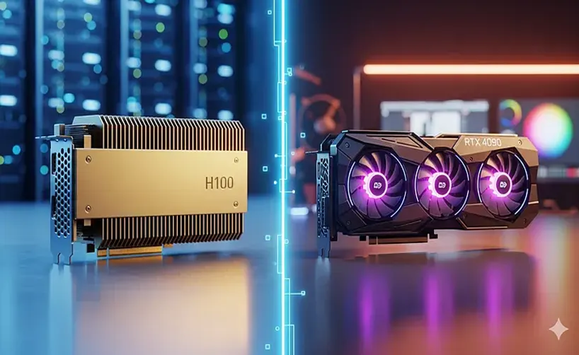 مقایسه NVIDIA H100 و RTX 4090