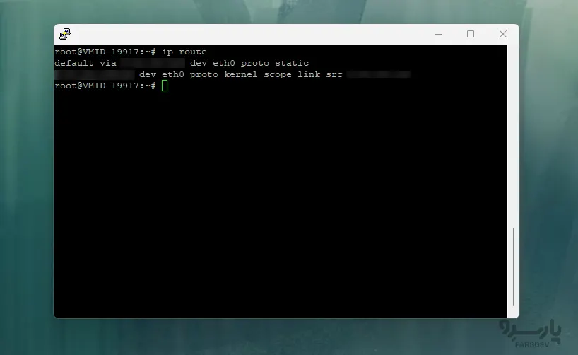 دستور ip route